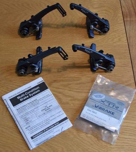 Shimano XTR V-Brake M950 | Two pairs | Old School | Vintage MTB | NO RESERVE!