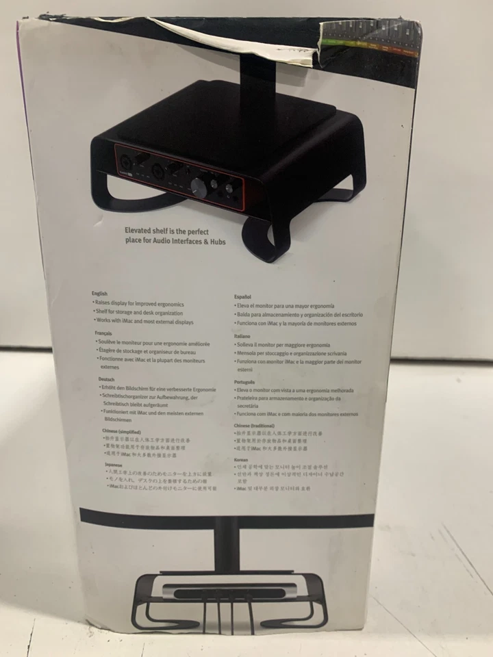 Twelve South Curve Riser Monitor Stand | Ergonomic Desktop Stand with Storage - Image 3 of 3