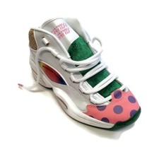 Reebok Question Mid Size 4.5 Candy Land x Hasbro Iverson Rainbow Trail GZ0081