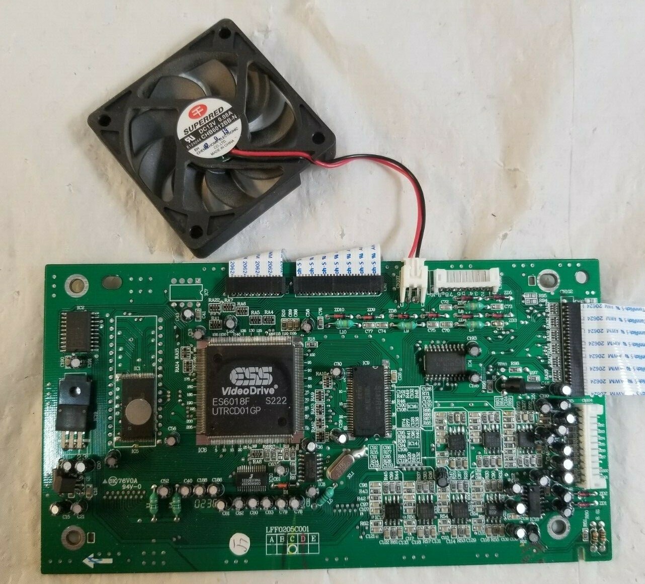 System Video Pcb Board W Fan Working