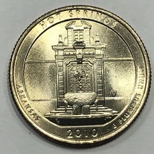 2010 P -  Hot Springs National Park ATB Quarter Dollar