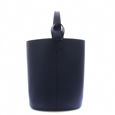 Rimarc rim.ark One Handle Bucket Bag Handbag Leather Navy BM Used 