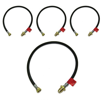 4er PACK x LPG SCHLÄUCHE POL x B20 35 ZOLL ZOPF GASLEITUNG PROPANFLASCHE VERBINDER