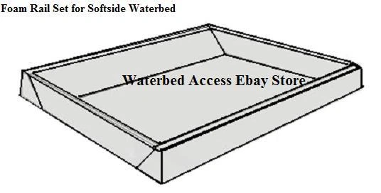 CAMA DE AGUA King Softside con colchón Euro Top de bambú y vejiga y calentador sin ondas Foto 4 de 4