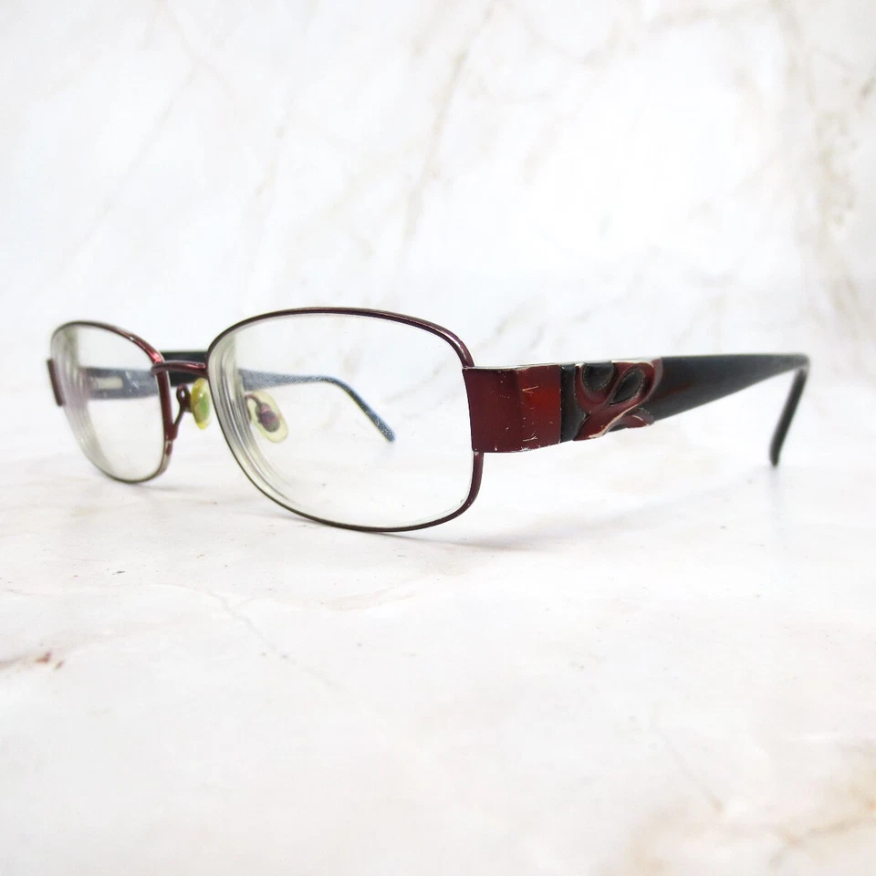 Marco de gafas Laura Ashley Anya Burdeos para mujer Borgoña Borgoña Borgoña Borde completo 53-16-135 Foto 2 de 4