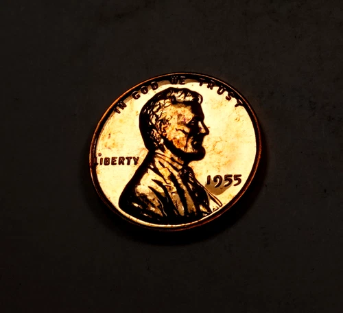 1955 Lincoln Wheat Cent Penny * Gem Proof++ Red * XW408