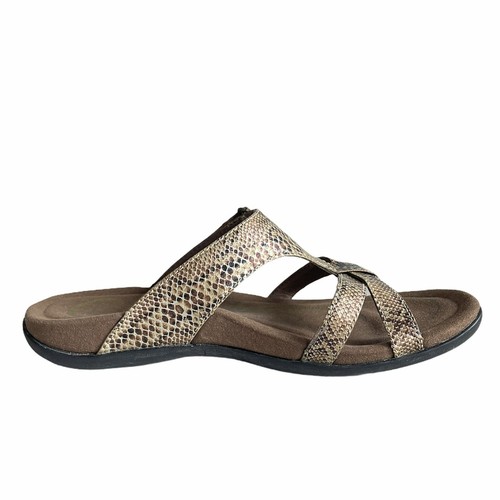 Obeos Shoes Women’s Sz 7 Sandals Slides Reptile Print New In Box Leucadia 4454 - Picture 3 of 9