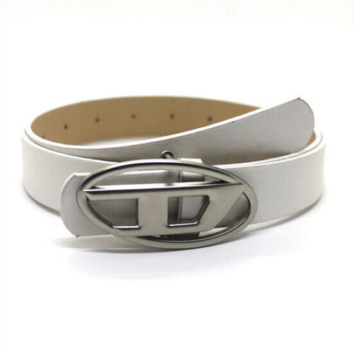 PU Leather Belt Letter D Diesel Metal Buckle Waist Belt Men Women Black Belt? - Picture 17 of 30