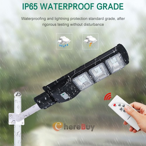 LED Solar Street Lights + Remote, Garden Wall Lamp Industrial Security Road Bulb - Picture 135 of 155