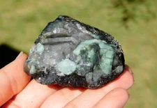 Natural Emerald Crystals 154g Shimmery Black Mica Biotite Matrix Energy Healing
