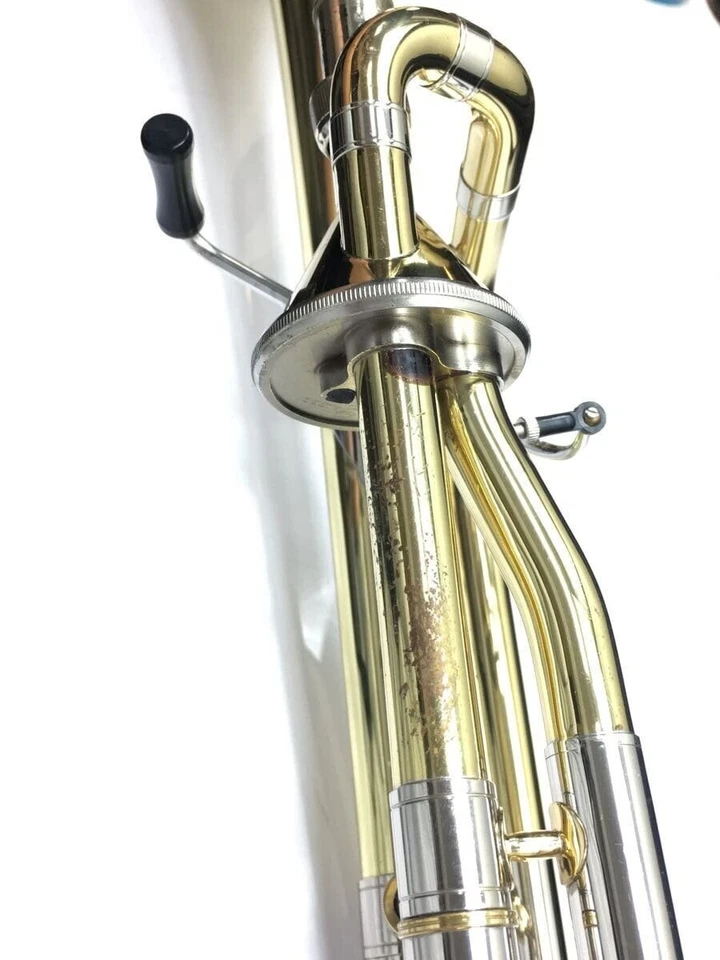 Getzen 3047AFY тенор бас тромбон открытый надежном B плоский/F лак проверен с чехлом - Изображение 3 из 4