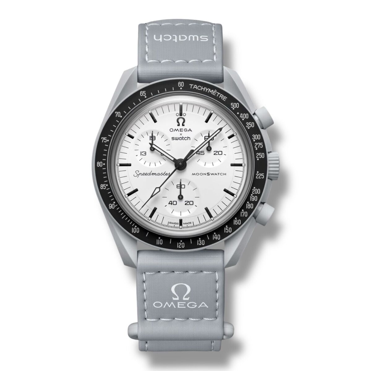 Swatch x OMEGA BIOCERAMIC MoonSwatch 1965 Gray White Swatch x OMEGA BIOCERAMIC MoonSwatch 1965 Gray White