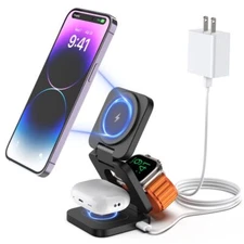 Foldable 3in1 wireless Charger Charging Stand For Apple watch Air pods iPhone 16