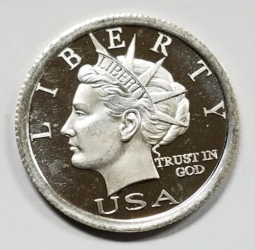 2006 American Liberty Dollar $5 | .999 Silver 1/4 oz Coin | Proof