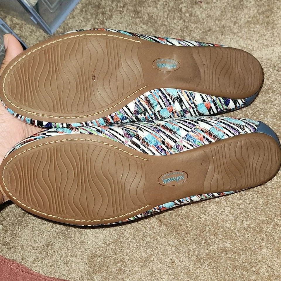 Размер 9,5 Softwalk женщин плоскостях абстрактный принт - Изображение 2 из 2