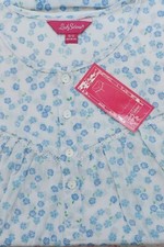 Lady Selena Summer PolyCotton Sleeveless Nightdress Blue Size 10-12