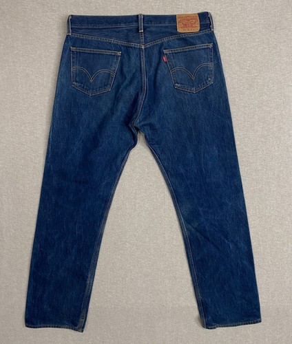 Levis 501 XX Straight Leg Jeans Mens 38x34 Dark Wash Denim Button Fly - Bild 2 von 16