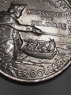 2021 P Washington Crossing The Delaware Quarter rim CUD