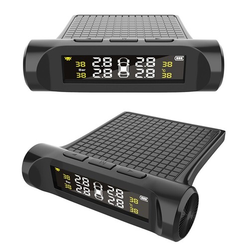 Temp Tire Pressure Monitoring System TPMS Car LCD Display With 4 External Sensor - Picture 12 of 13