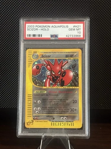 2003 Pokemon Aquapolis Scizor-Holo H21