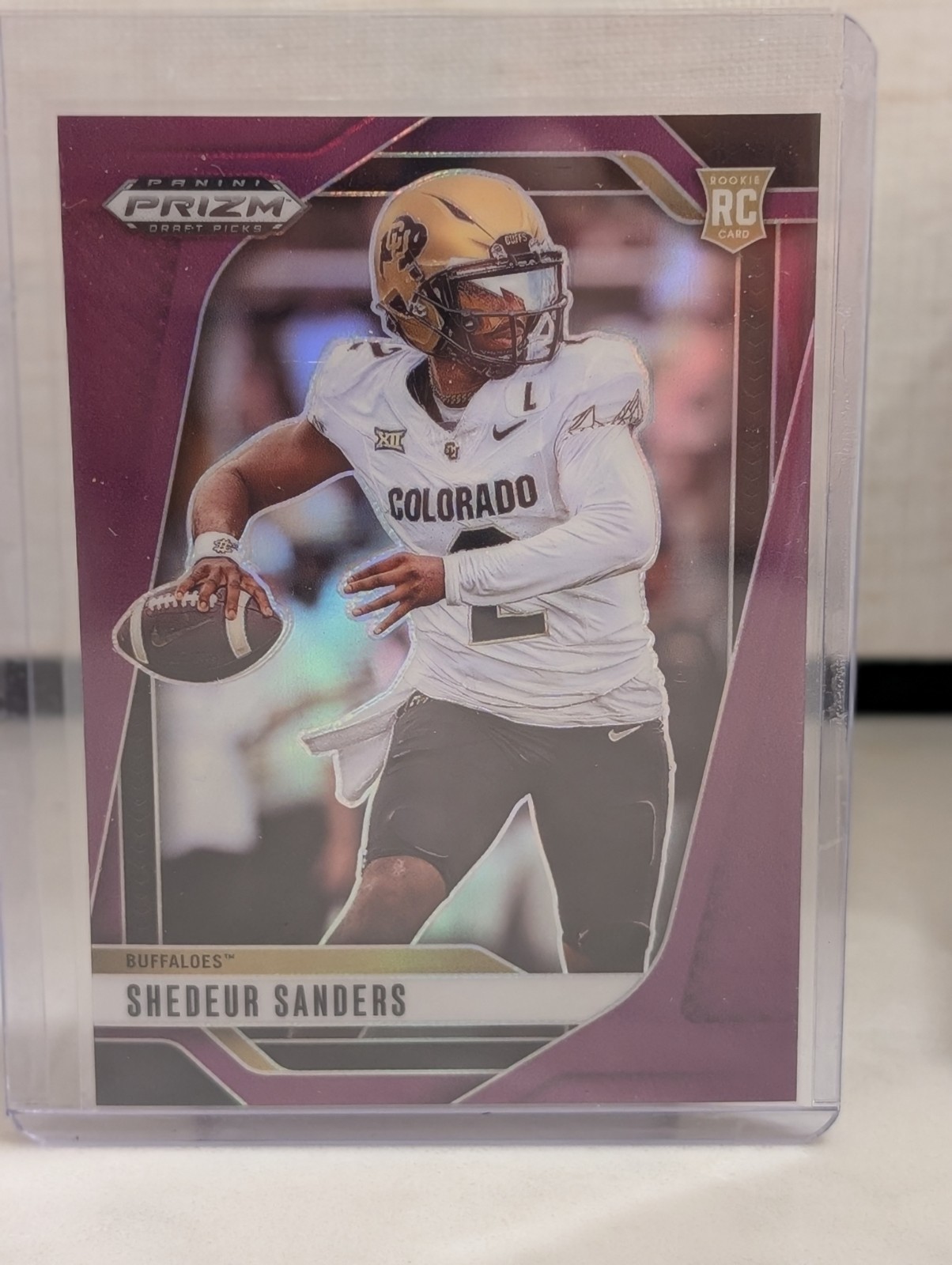 2025 Prizm Draft Picks Shedeur Sanders Purple Prizm /99 #19 RC Colorado