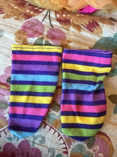 Groovy Vintage Cabbage Patch Kids Jakks Dress Striped Socks Leggings