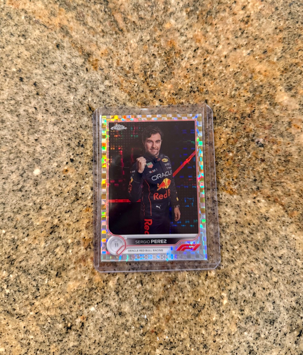 Sergio Perez /50 GOLD Checkered Flag, 2022 Topps Chrome Formula 1, #21