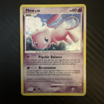 Mew 15/132 Secret Wonders 2007 Holo Rare Pokémon Card TCG