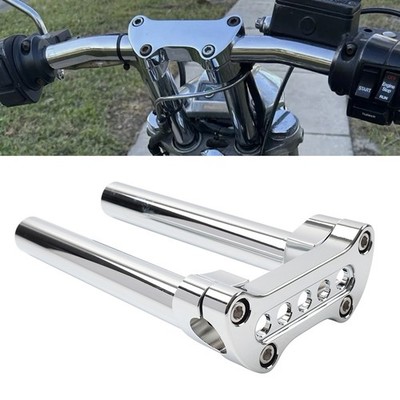8,5 ''Lenker Riser Top Clamp Für Harley 1'' Bar Fat Boy FLSTF Low Rider 5-loch
