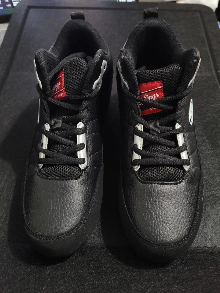 Botines RAWLINGS Cool Flo Tuff Tek YOUTH talla 6D zapatos para niños negros Foto 3 de 4