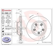 Bremsscheibe vorne links für Porsche Cayenne 9YA 9YB Panamera 971 | 26245524