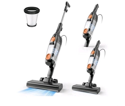 R6X Corded Stick Vacuum Cleaners for Home, 20Kpa Powerful Suction Stick Vacuum w
