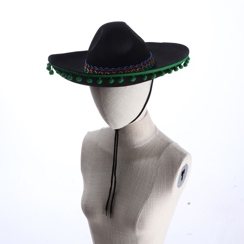 Unisex Women Men Wide Brim Hats Travel Mexican Cap 1Pcs Felt Hat Halloween Soft - Picture 18 of 37