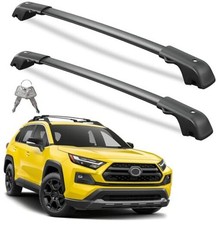 Lockable Roof Rack Cross Bars Compatible with 19-25 RAV4 Adventure/TRD Off-Road