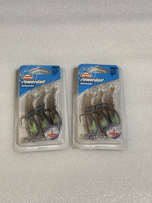 2 Packs Berkley Saltwater 3'' Pre-Rigged Rattle Shrimp 1/8 Oz Natural Color