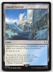 Glacial Fortress #315 Commander: The Lord of the Rings: Tales of Middle-earth MTG Rare Land