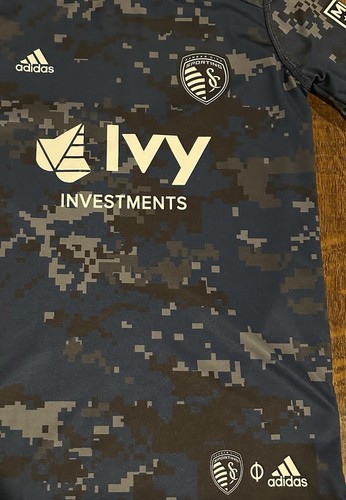 MLS Sporting KC Kansas City Ivy Adidas Climacool Fußball Soccer Trikot Jugend S - Bild 2 von 6