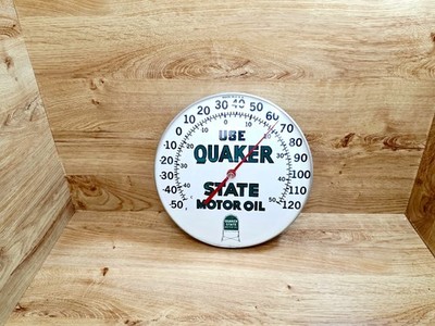 1950-1960 Quaker State Motor Oil Thermometer Original - Vintage - SAMMLERSTÜCK
