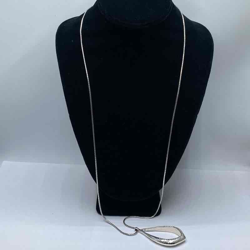 Brighton Silver-Tone CZ Shaped Open Pendant Necklace 33.8g