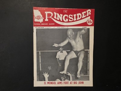 1971 Ringsider Georgia Wrestling Program El Mongol Assassins Klondike Bill...