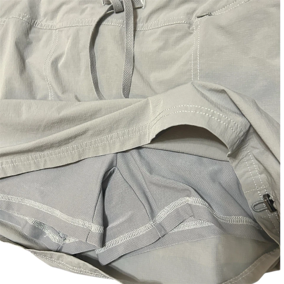 Женская сплетенная эластичная активная юбка Green Tea Skort M спортивная для фитнеса серая - Изображение 4 из 4