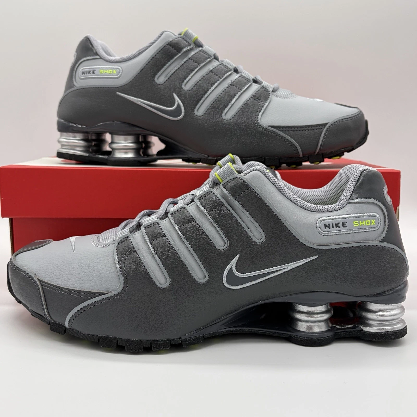 Nike Shox NZ Wolf Gray Dark Gray Sneakers 378341-009 Mens Size BRAND NEW
Opens in a new window or ta
