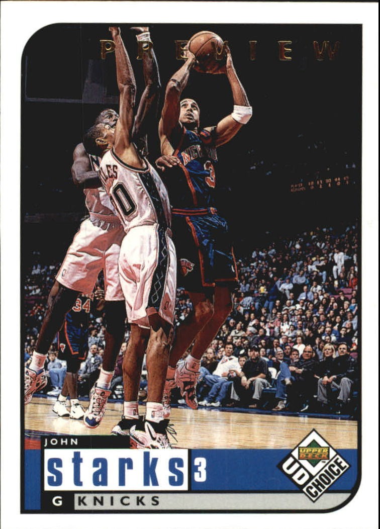 1998-99 UD Choice Preview #97 John Starks - BSK