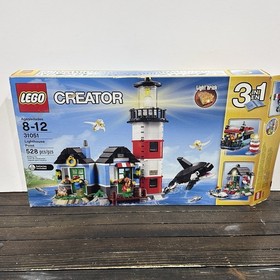 Lego Creator:  Lighthouse Point 31051 Retired Missing 1 Piece Box & Instructions