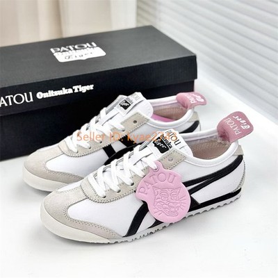 Vintage PATOU x ONITSUKA TIGER MEXICO 66 White/Black Pink 1183C380