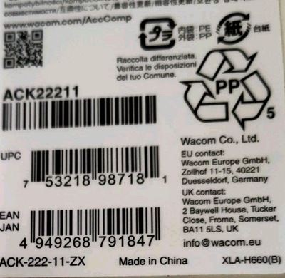 Wacom 10 Pack ACK22211 Pen Nibs Standard Black Pro Pen 2 Pro Pen