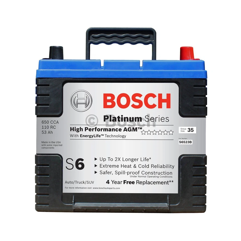 Bosch S6523B Bosch High Performance Starter Battery - Image 2 of 2