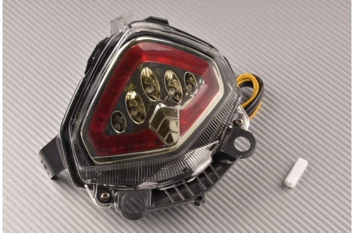 Feu stop blanc clair à LED clignotants intégrés Honda CBR 500 R PC44 étanche