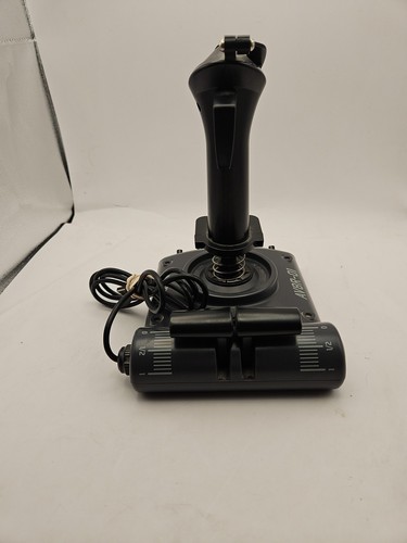 Saitek AV8R-01 USB Joystick Dual Throttle Flight Sim Stick Aviator - GETESTET FUNKTIONIERT - Bild 5 von 9