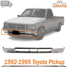 New Front Lower Valance, Panel, Steel, Chrome For 1992-1995 Toyota Pickup